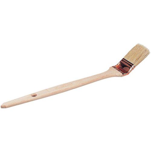 Flat bøyd radiatorbørste - Trehåndtak - Roulor