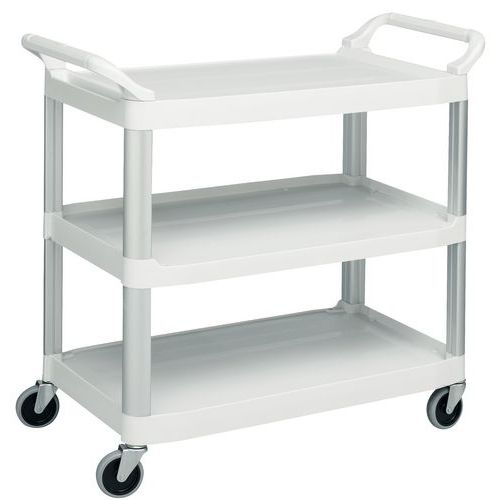 Plastvogn med 3 hyller –lastekapasitet 135 kg Plastvogn med 3 hyller –lastekapasitet 135 kg