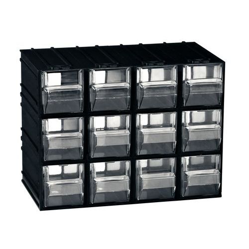 12 tiroirs 22,5 x 13,3 x 16,9 cm 12 tiroirs 22,5 x 13,3 x 16,9 cm