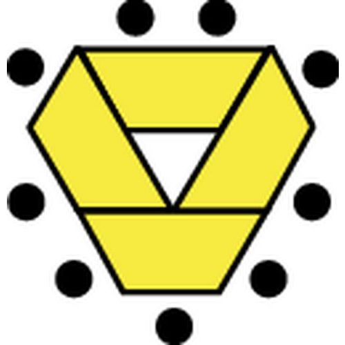 ensemble 9 personnes 210 x 180 cm composé de 4 tables trapézoïdales