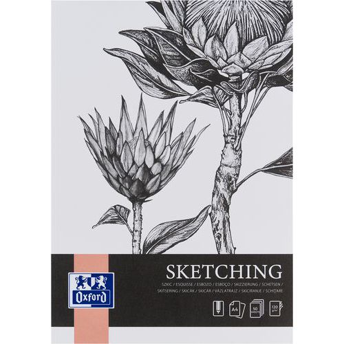 Sketchpad Sketching Art back A4 50s 120g - Oxford Sketchpad Sketching Art back A4 50s 120g - Oxford