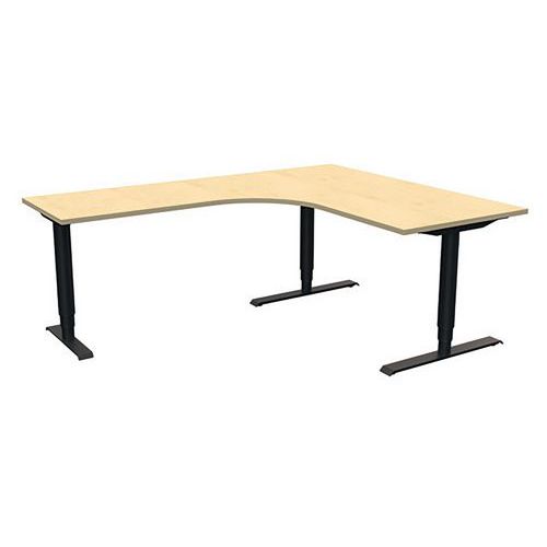 Hev og senkbart skrivebord Two+ RB tre ben Venstre 1600 Hev og senkbart skrivebord Two+ RB tre ben Venstre med