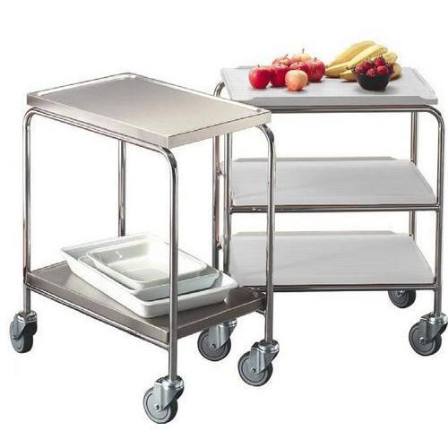 Trillebord - med plater i rustfritt, bjørk- eller bøkelaminat Trillebord - med plater i rustfritt, bjørk- eller bøkelaminat