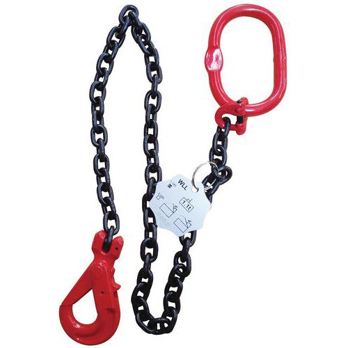 Kjettinglengde krok 34 mm med/uten lengdejustering, 1 kjetting Kjettinglengde krok 34 mm med/uten lengdejustering, 1 kjetting