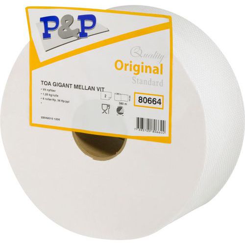Toalettpapir Gigant Medium – P&P Toalettpapir Gigant Medium – P&P
